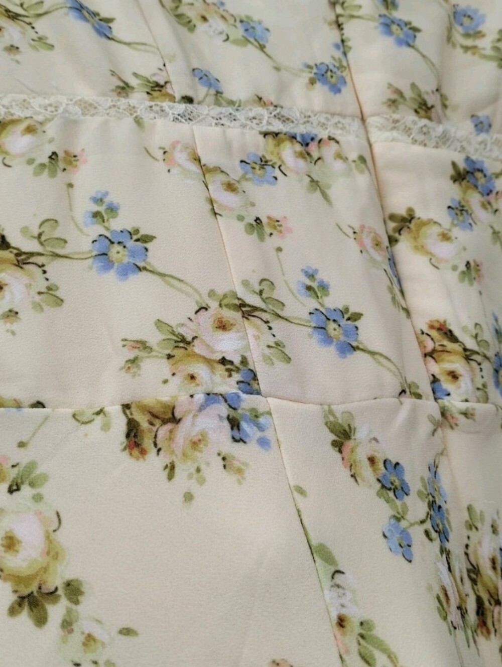 NWOT House Of Cb Amina Small Lemon Yellow Butter Georgette Wedding Summer S - Picture 6 of 7